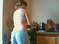 wife sucks my dick off in the kitchen porn videos amateur clip